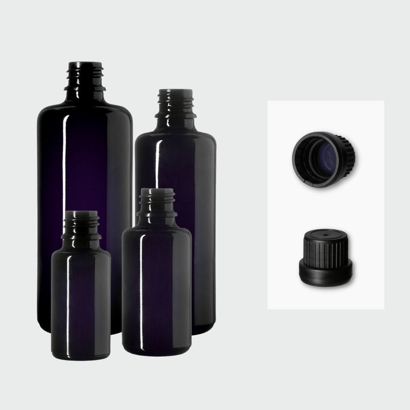 Regular caps for essential oil bottles