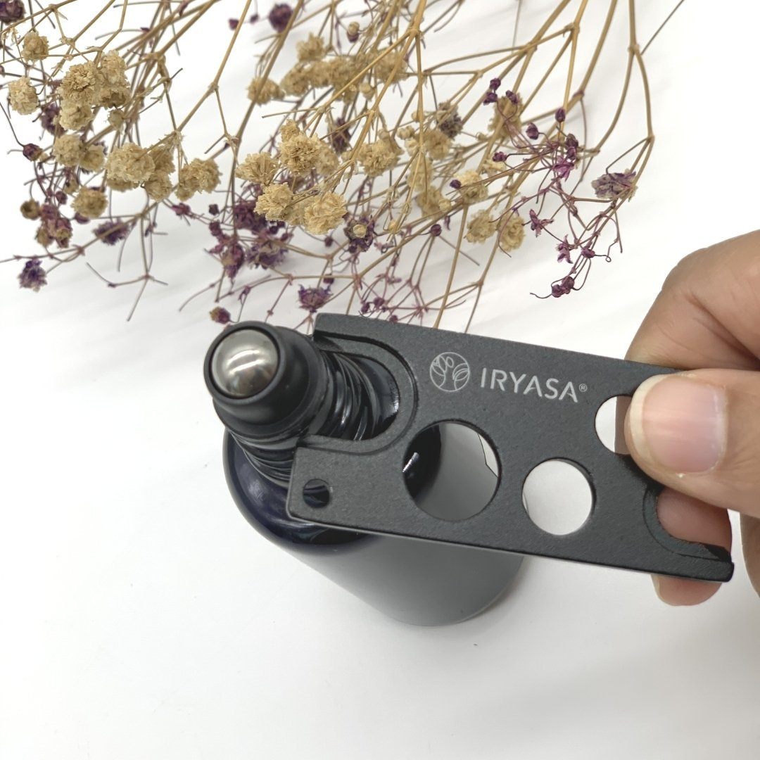 Easily remove roll-on applicators with universal bottle opener from Iryasa