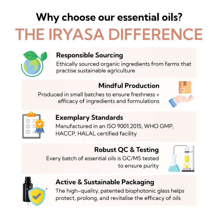 What makes Iryasa essential oils unique?