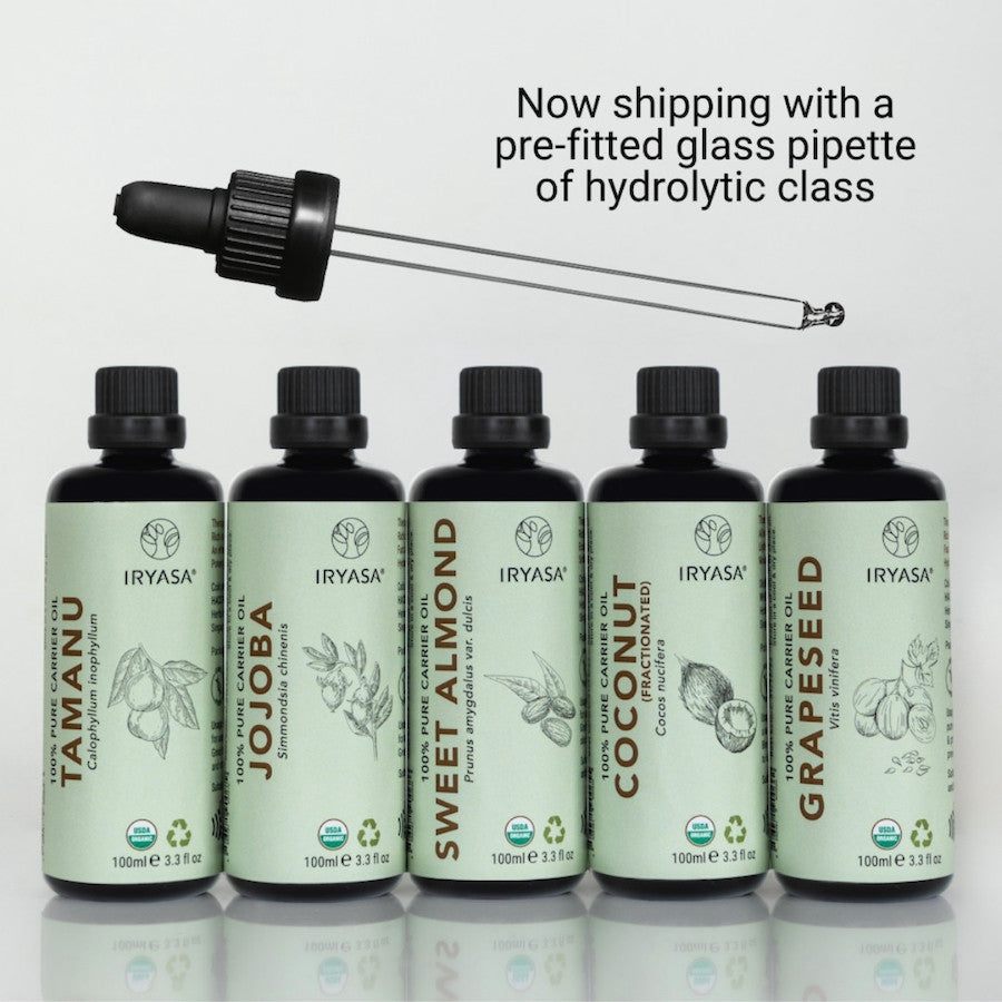 Iryasa Organic Carrier Oils with Pipette
