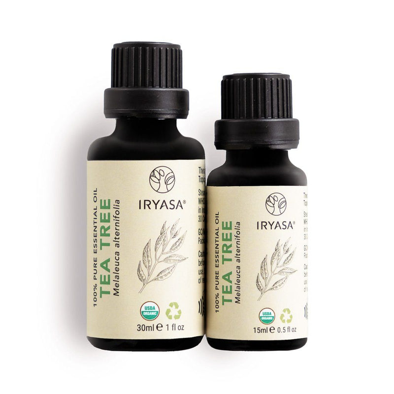 Tea Tree Essential Oil to soothe & calm acne, redness, inflammation and skin irritations