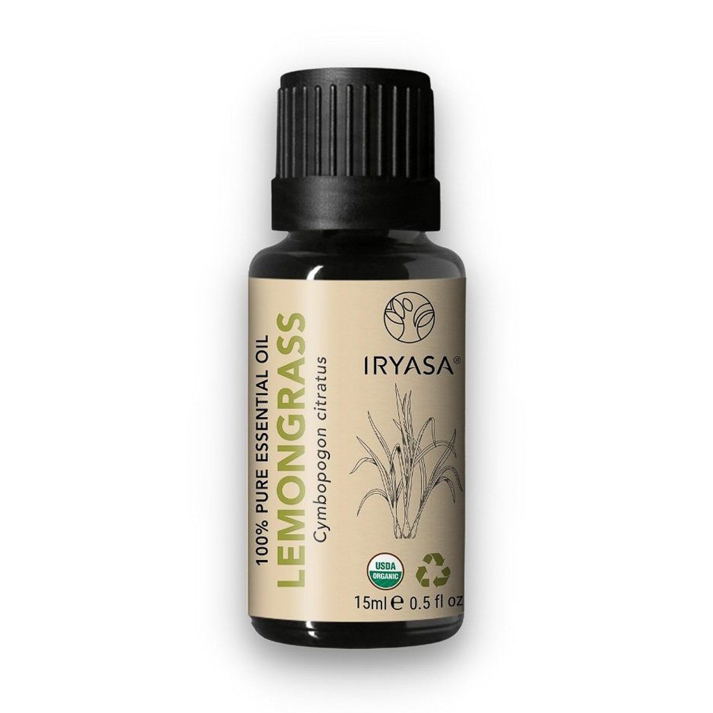 Therapeutic, USDA Organic Certified Lemongrass Essential Oil from Iryasa