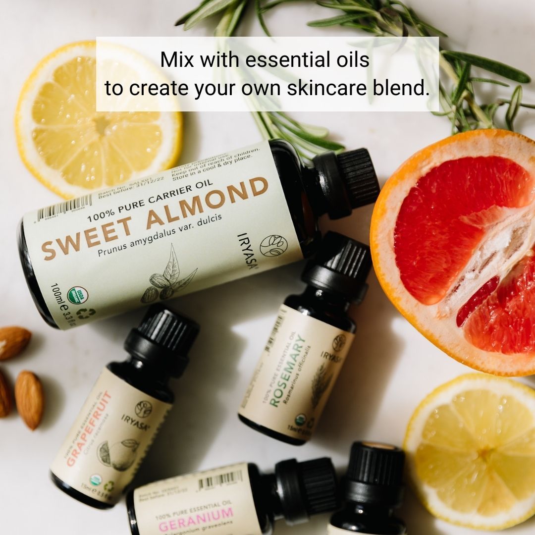 Organic Sweet Almond Carrier Oil for blending essential oils