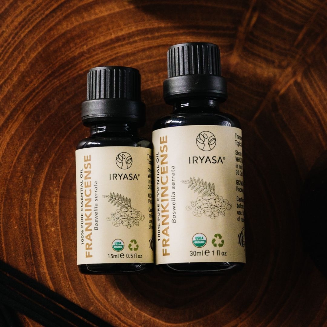 Iryasa Organic Frankincense Essential Oil for Aromatherapy