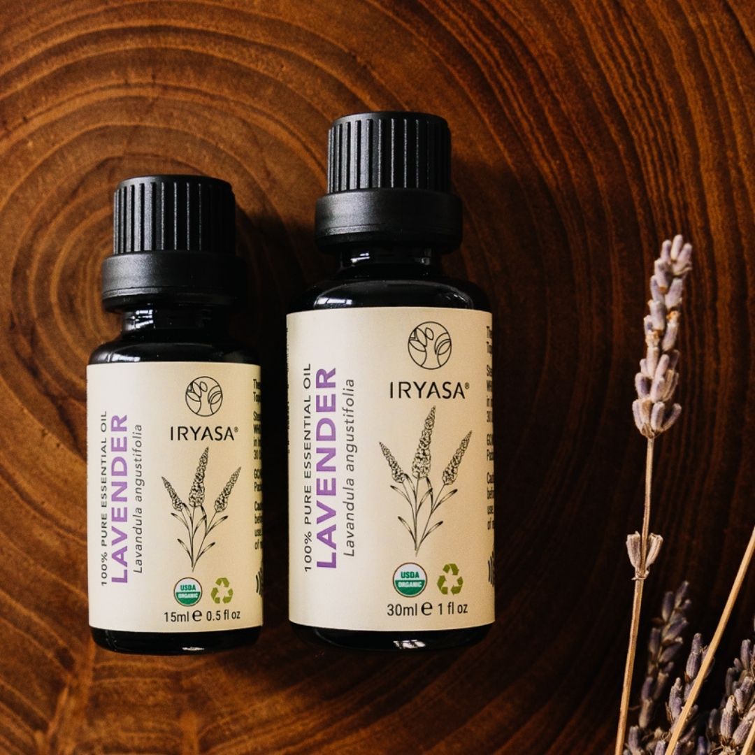 Iryasa Organic Lavender Essential Oil for Aromatherapy